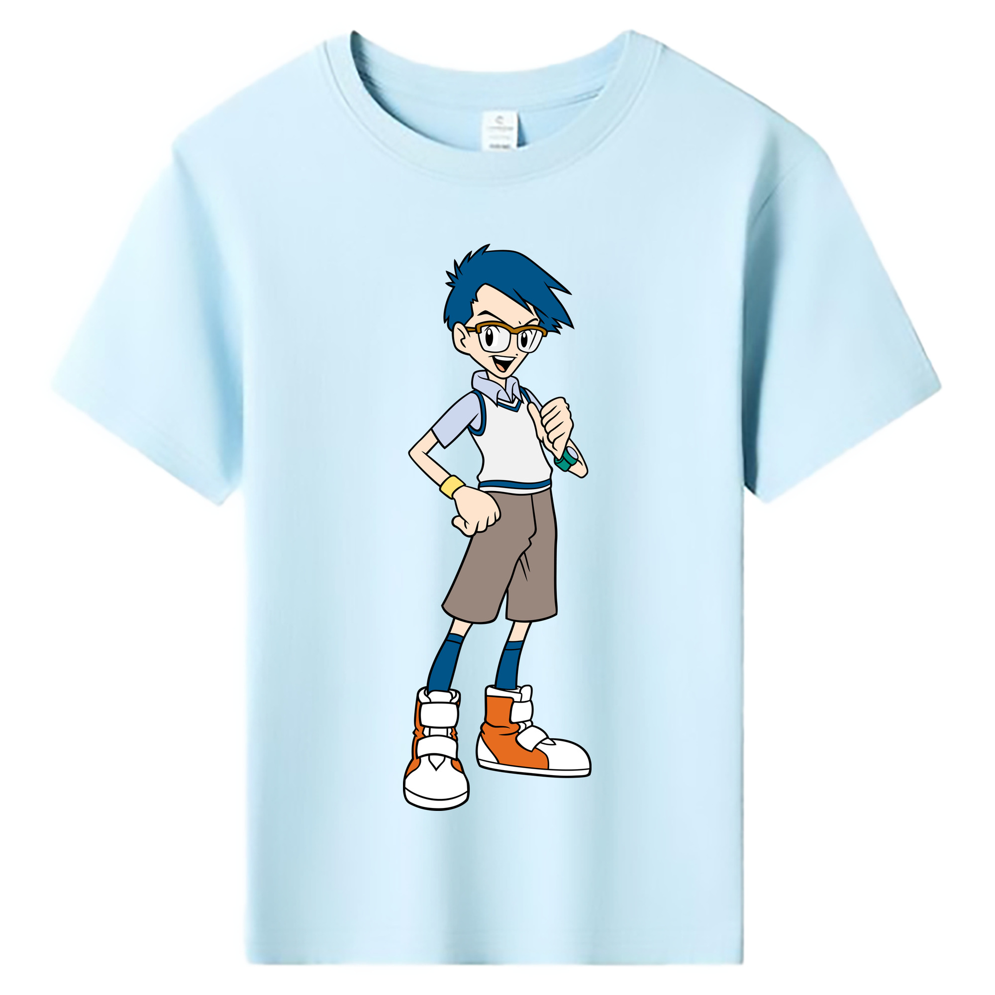（画像用） Digimon デジタルモンスター/デジモン 綿100％キッズTシャツ（フロントプリント）